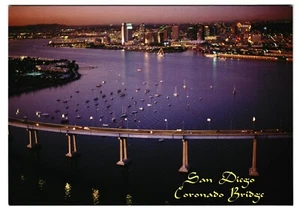 Postcard San Diego Coronado Bridge California - Picture 1 of 2
