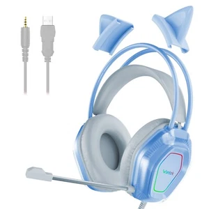 Wantek 3.5mm Gaming Headset Headphones Microphone For XBOX PS4 PS5 SWITCH PC - Picture 1 of 8