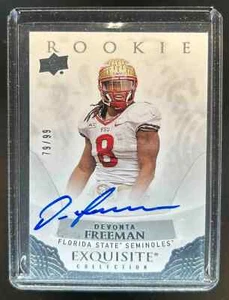 2013 Exquisite Collection Devonta Freeman Preview Rookie Signatures Auto #79/99 - Picture 1 of 2