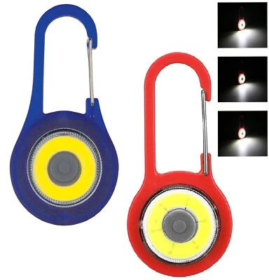 2 Stck. Schlüsselring Taschenlampe Licht 400 Lum Kolben mit Karabiner Blitzlicht Tasche Schlüsselring - Bild 1 von 4