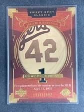 2004 UPPER DECK SWEET SPOT CLASSIC JACKIE ROBINSON #116 1257/1997 Free Shipping