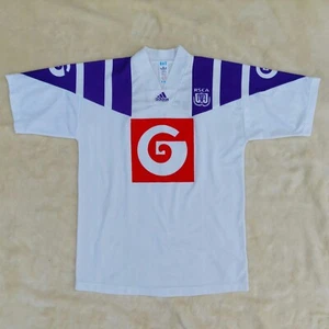 1992-1993 RSC Anderlecht Vintage Adidas Home Shirt Jersey Size "L" - Picture 1 of 8
