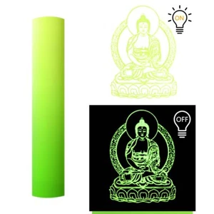 Glow in the Dark Adhesive Vinyl Sheet DIY Home Mug Walls Window Decor For Cut - Picture 1 of 8