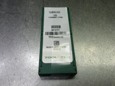 Tool Flo Carbide Grooving Inserts QTY5 FLG-2031R-CC AC3S (LOC3595) - Image 1 of 2