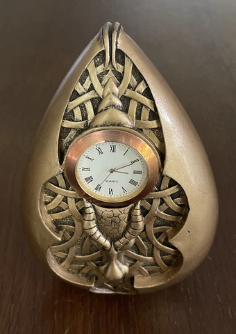 Vintage Zoli  2000 Gargoyle Table Clock Cover