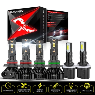 Kit de faros LED de haz alto bajo + bombillas antiniebla para Isuzu Ascender 2003-2008 Foto 1 de 4