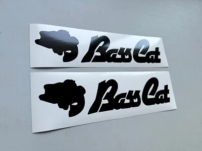 Bass Cat Boats Decals SET OF 2 Vinyl Decal Stickers - Image 1 of 3
