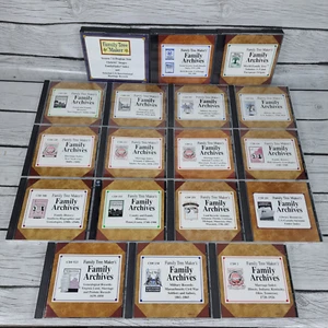 Family Tree Makers Family Archives CD-ROM by Broderbund Windows Mac Lot - Picture 1 of 10