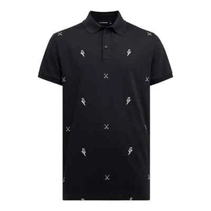 Polo Jersey Ricamata J Lindeberg Uomo JL STRIKE FMJT05281 Nera Media NUOVA - Foto 1 di 11