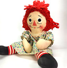 Vintage Mitte der 1960er Jahre Knickerbocker zerlumpte Ann Puppe 16" keine Schürze - getragenes Display