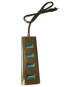 NEW USB 3.1 Type-C to Type-A Device-Powered 4 Port Hub Adapter, MacBook, Windows - Picture 1 of 3