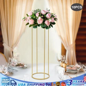 10Pcs Wedding Table Flower Stand Tabletop Decor Metal Flower Rack Party Events - Picture 1 of 10