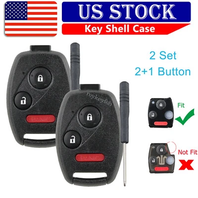 2 Destornilladores de carcasa de llave remota para Honda CRV CRZ Civic Insight Odyssey Crosstour Foto 1 de 4