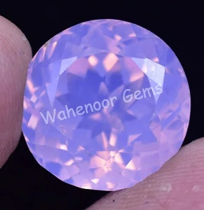 Natural Pink Opal 21.35 Ct Round Certified Unheated Welo Australian Gemstone - Picture 1 of 6