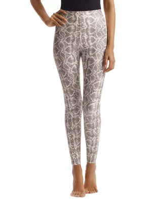 Leggings para mujer Commando blancos imitación cuero serpiente estampado talla L L57034 Foto 1 de 3