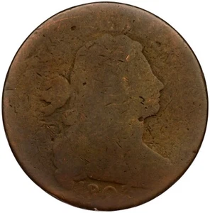 1803 S-261 R-2 Lg Frazione Busto Drappeggiato Grande Moneta Centesimo 1c - Foto 1 di 2