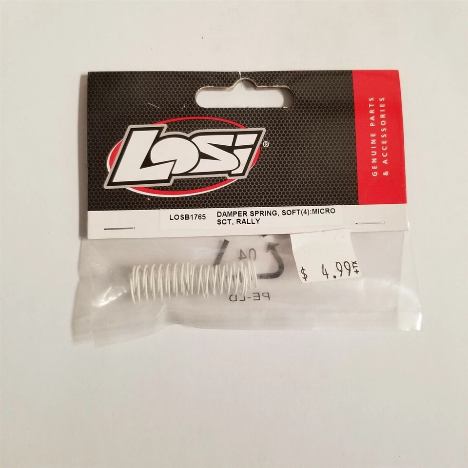Damper Spring, Soft (4): Micro SCT, Rally LOSB1765 - Image 1 of 1