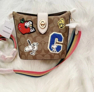 Coach X Peanuts Addie Crossbody Bag - Picture 1 of 12