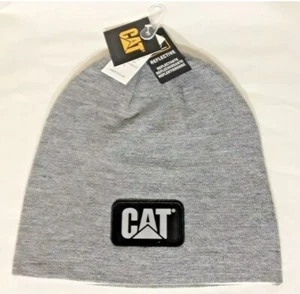 Caterpillar Men's Hi Vis Knit Cap One Size Dark Heather Grey (NEW WITH TAGS) - Picture 1 of 4