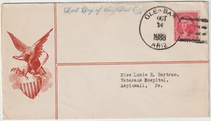 1933 Glen Bar Ariz 4 bar cl Illust advt Eagle & Shield (Graham Co) (b420) - Picture 1 of 1