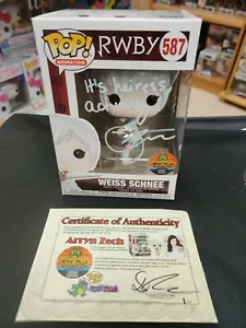 Arryn Zech Signed Funko POPs RWBY Weiss #587 TZ LE #5 Blake #588 - Picture 1 of 13