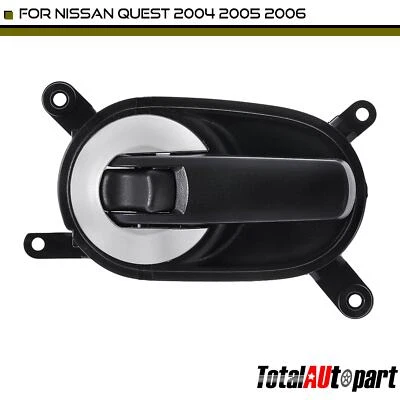 Manija de puerta interior Black Rouge para conductor delantero Nissan Quest 2004 2005 2006 Foto 1 de 4