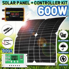300Watts Solar Panel Kit 100A 12V Battery Charger With Controller Caravan Boat