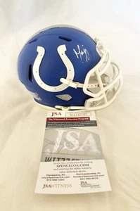 INDIANAPOLIS COLTS MARVIN HARRISON signed ALT CONCEPT MATTE MINI HELMET JSA - Picture 1 of 5