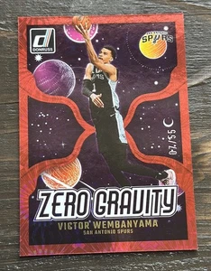 2024-25 Donruss Victor Wembanyama Zero Gravity International Red Fireworks #/55 - Picture 1 of 2