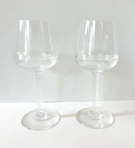 Set of 2 Vintage Baccarat Athena Cut Crystal Claret Wine Glass 7" France - Picture 1 of 14