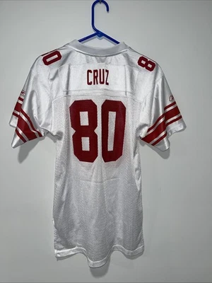 Camiseta de fútbol americano Victor Cruz de los Gigantes de Nueva York #80 JUVENTUD TALLA XL 18-20 Reebok buen estado Foto 1 de 4