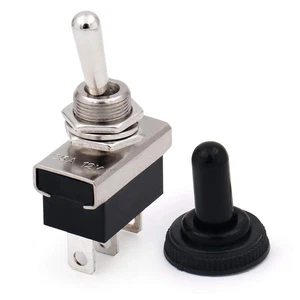 1-Pack Waterproof Toggle Switch ON-ON SPDT 3-Pin 12V/25A Dc,12Mm Mounting Hole - Picture 1 of 15