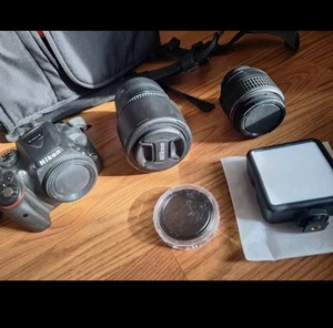 Nikon D5300 DSLR Camera With 18-55mm and 70-300mm Lenses Kit - Black - Picture 1 of 2