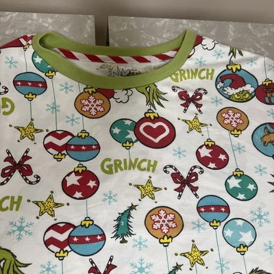 The Grinch Pajama Top XL 46-48 Unisex Dr Seuss Holiday Print Christmas Colorful - Image 1 of 4