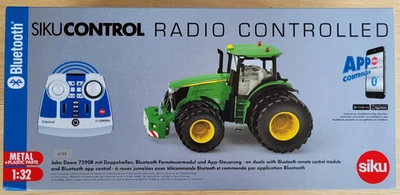 SIKU CONTROL 6736 John Deere 7290R Doppelbereifung mit FERNBEDIENUNG! 1:32 NEU - Bild 1 von 2