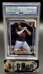 💥2024 Bowman Chrome Prospect Samuel Basallo Orioles BMA-SB Auto PSA Authentic💥 - Picture 1 of 2