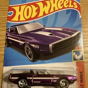 HOT WHEELS 2023 #195 69 MUSTANG SHELBY GT-500 SUPER TREASURE HUNT TH +PROTECTOR - Picture 1 of 8