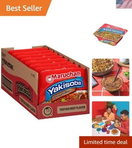 Fideos Yakisoba Japoneses Teriyaki de Carne - Paquete de 8 de 4 OZ, Fácil y Sabroso - Imagen 1 de 8