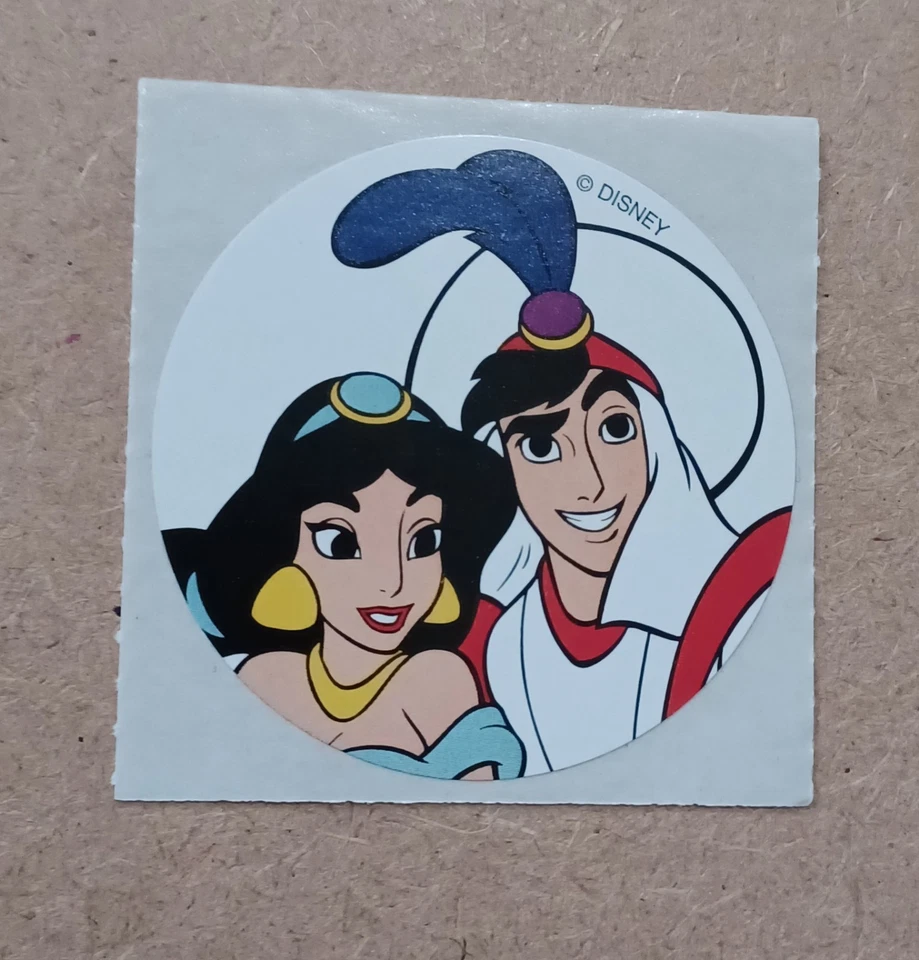 Pegatina Oficial Walt Disney World - Lote de 1 - Aladdin & Jasmine  Foto 1 de 1