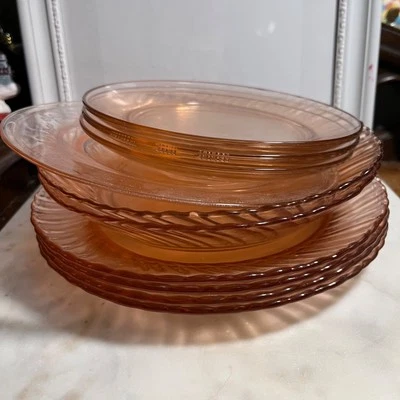 Розовая стеклянная посуда разных брендов Arcoroc - Изображение 1 из 4