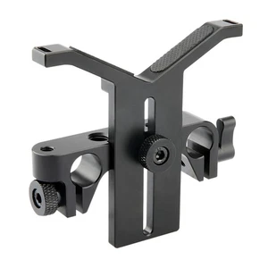 NICEYRIG Height-adjusted Long Lens Support Y Bracket Holder 15mm Rod Clamp - Picture 1 of 11