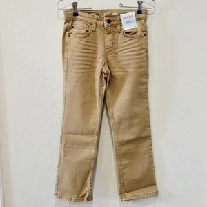Cat & Jack Straight & Stretch Boy's Tan Jeans Size 8 - Picture 1 of 3
