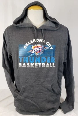 Совершенно новые мужские NBA OKC гром серый с капюшоном толстовка - большой  - Изображение 1 из 2
