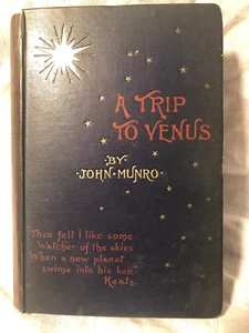 John Munro - A Trip to Venus - 1st/1st Jarrold 1897 - George Locke's Copy - SF - Bild 1 von 10
