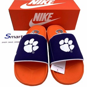 orange nike slides