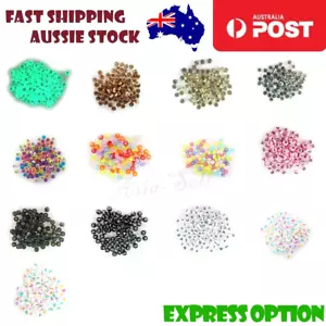 100pcs Alphabet Letters Spacer Beads for Jewelry Making DIY Bracelet Accessories - Foto 1 di 17