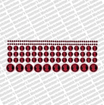 GINFRITTER CRIMSON GAUNTLET WATERSLIDE DECALS TRANSFERS COMPATIBLE W/ WARHAMMER - Image 1 of 2