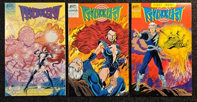 PYSCHOBLAST 1 2 3 COMPLETE RUN Vintage 1987 First Comics Robb Phipps - Image 1 of 4