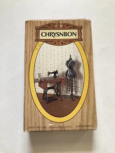 Dollhouse Miniature Chrysnbon Treadle Sewing Machine Dress Form Kit F-200 - Picture 1 of 8