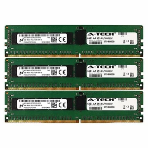 PC4-17000 Micron 24GB Kit 3x 8GB Dell PowerEdge R730xd R730 R630 T630 Memory RAM - Picture 1 of 1